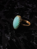 Chrysoprase Crown Ring