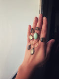 Chrysoprase Crown Ring