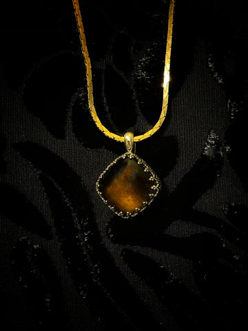 Smokey Quartz Crown Pendant